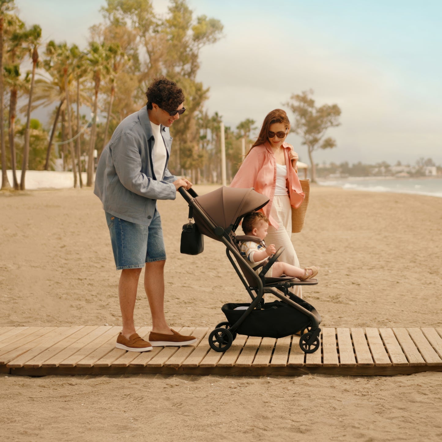 Nia Chocolate Compact Travel Stroller