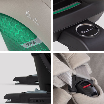 Motion 3 All Size 360 Rotating Car Seat Natural Taupe - EXAMPLE