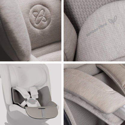 Motion 3 All Size 360 Rotating Car Seat Natural Taupe - EXAMPLE