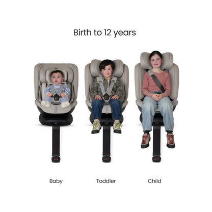 Motion 3 All Size 360 Rotating Car Seat Natural Taupe - EXAMPLE