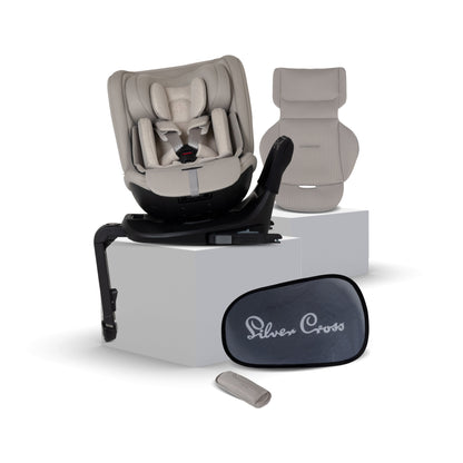 Motion 3 All Size 360 Rotating Car Seat Natural Taupe - EXAMPLE