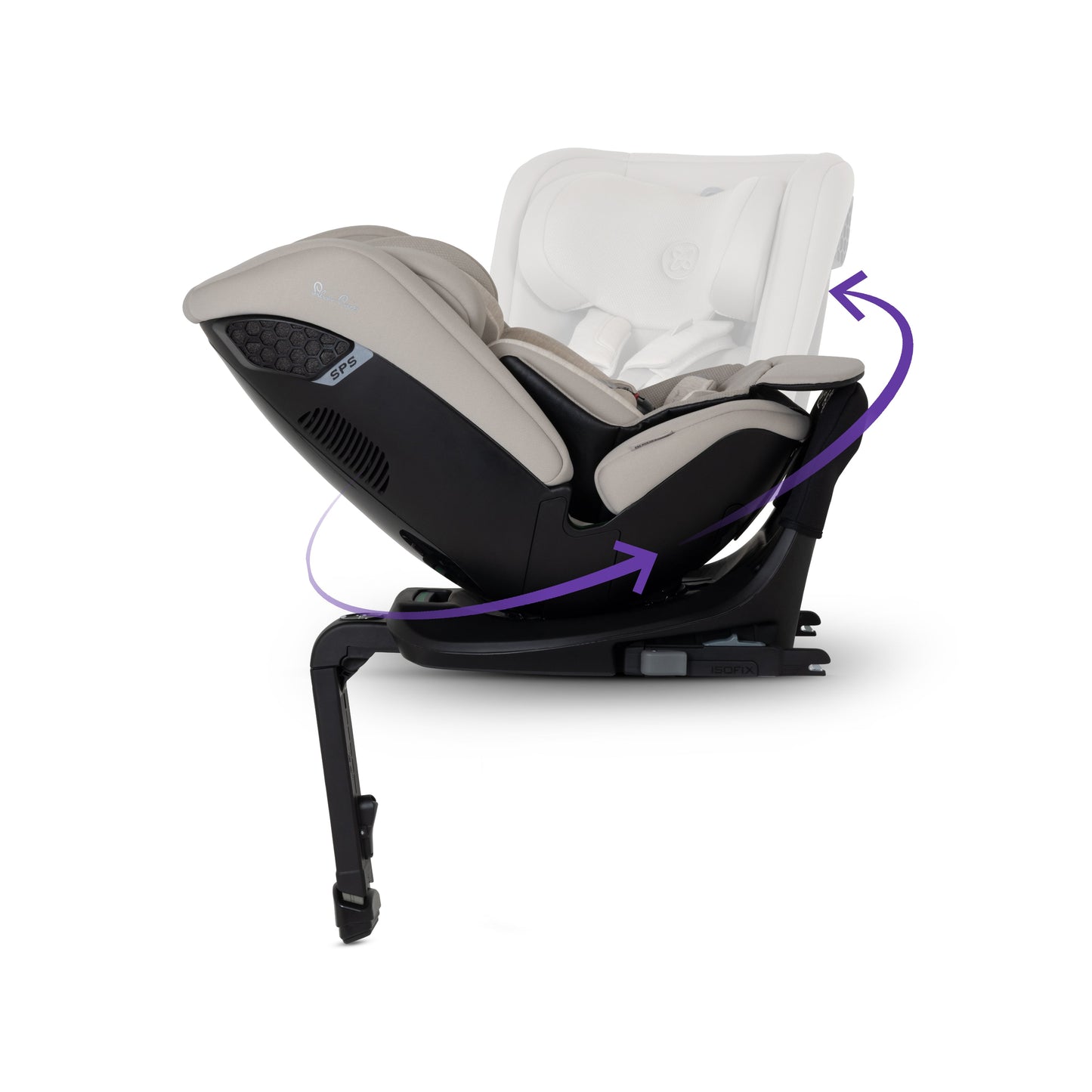 Motion 3 All Size 360 Rotating Car Seat Natural Taupe - EXAMPLE