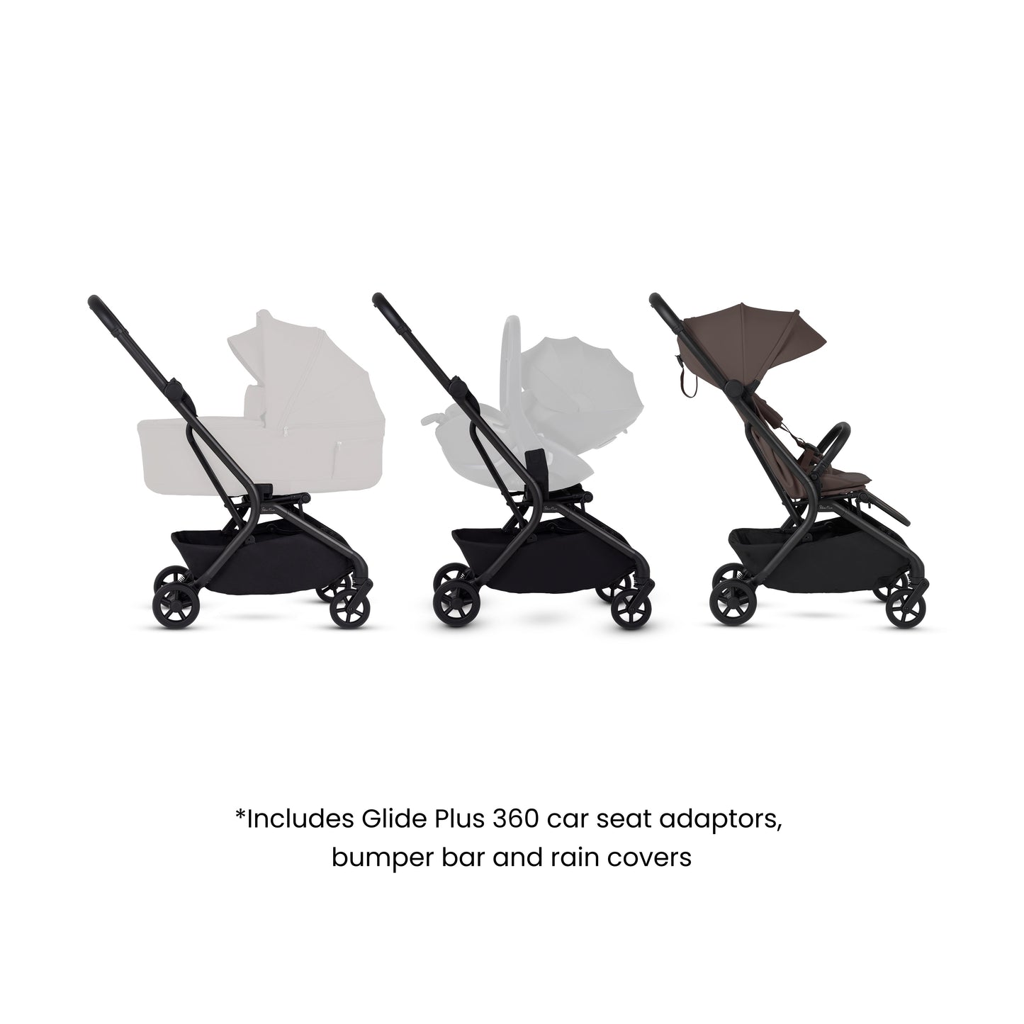 Nia Chocolate Compact Travel Stroller